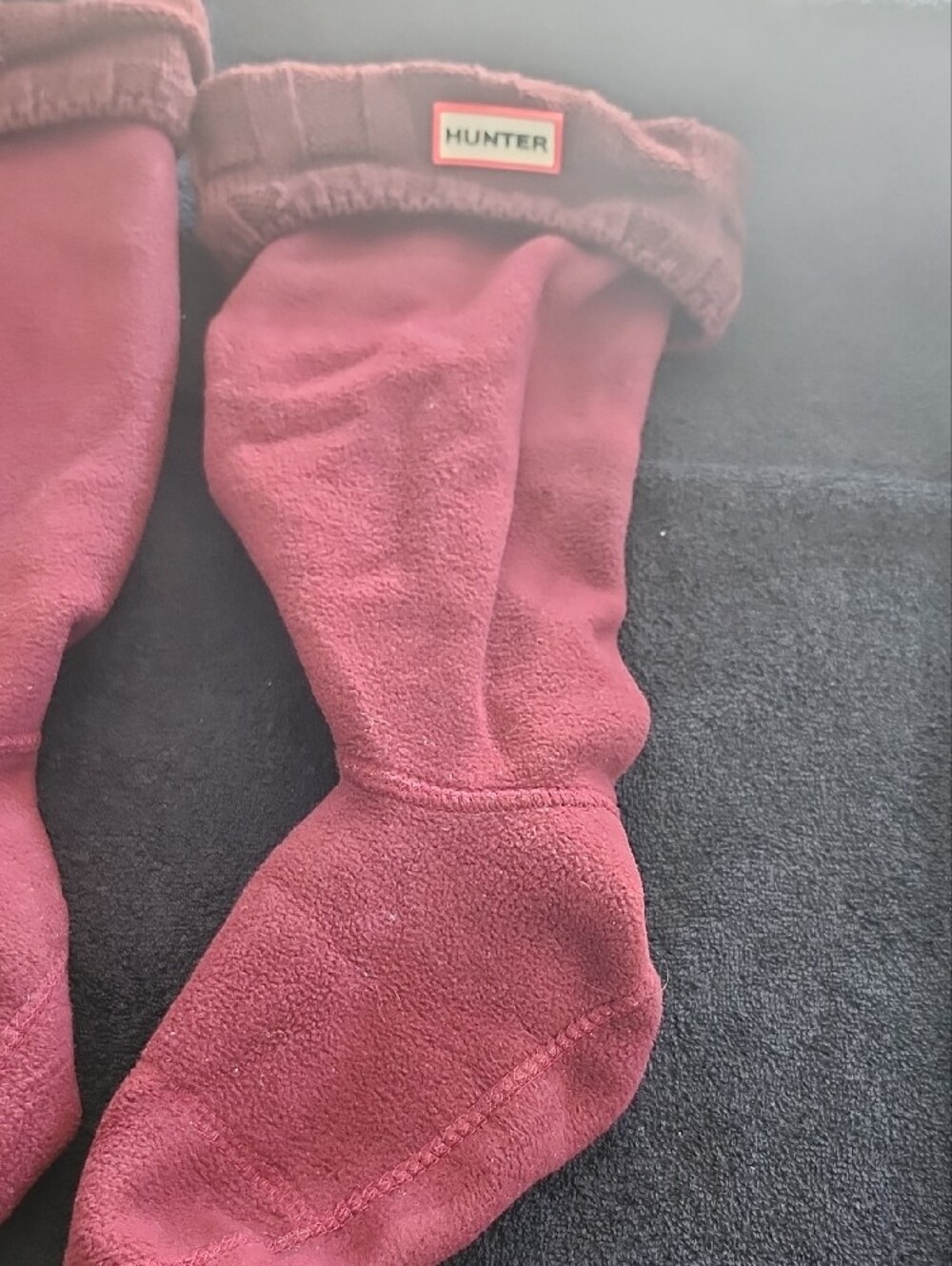 Hunter Women's Wine Burgundy Socks - Picture 3 of 4